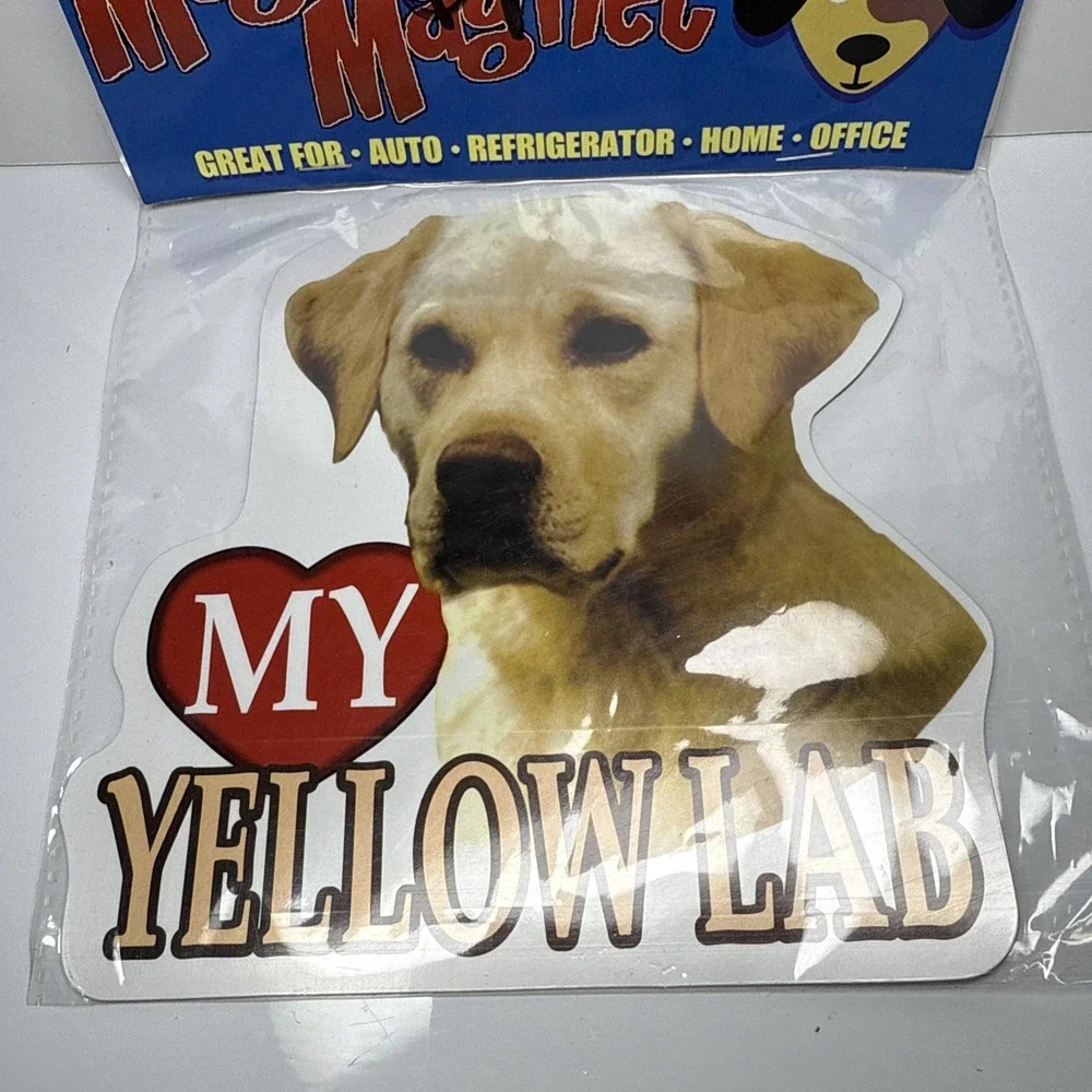 YELLOW Lab Labrador Retriever Mega Auto Car Fridge‎ Magnet Lovely
